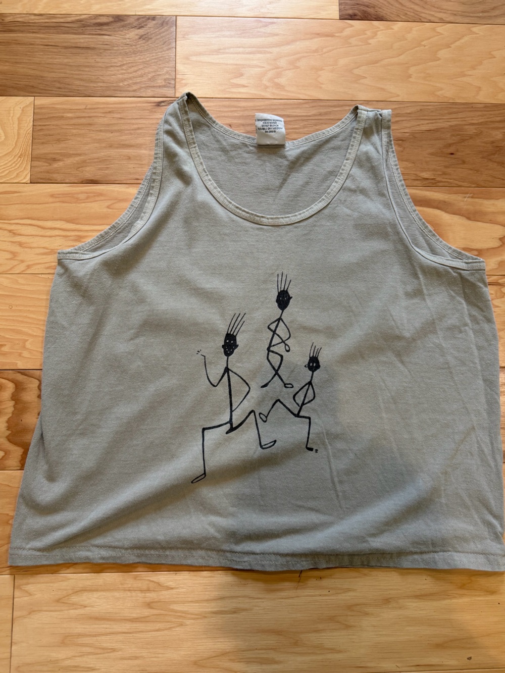 Vintage 90s Ancient Art Designs Tribal Tank Top USA Made Tribal
